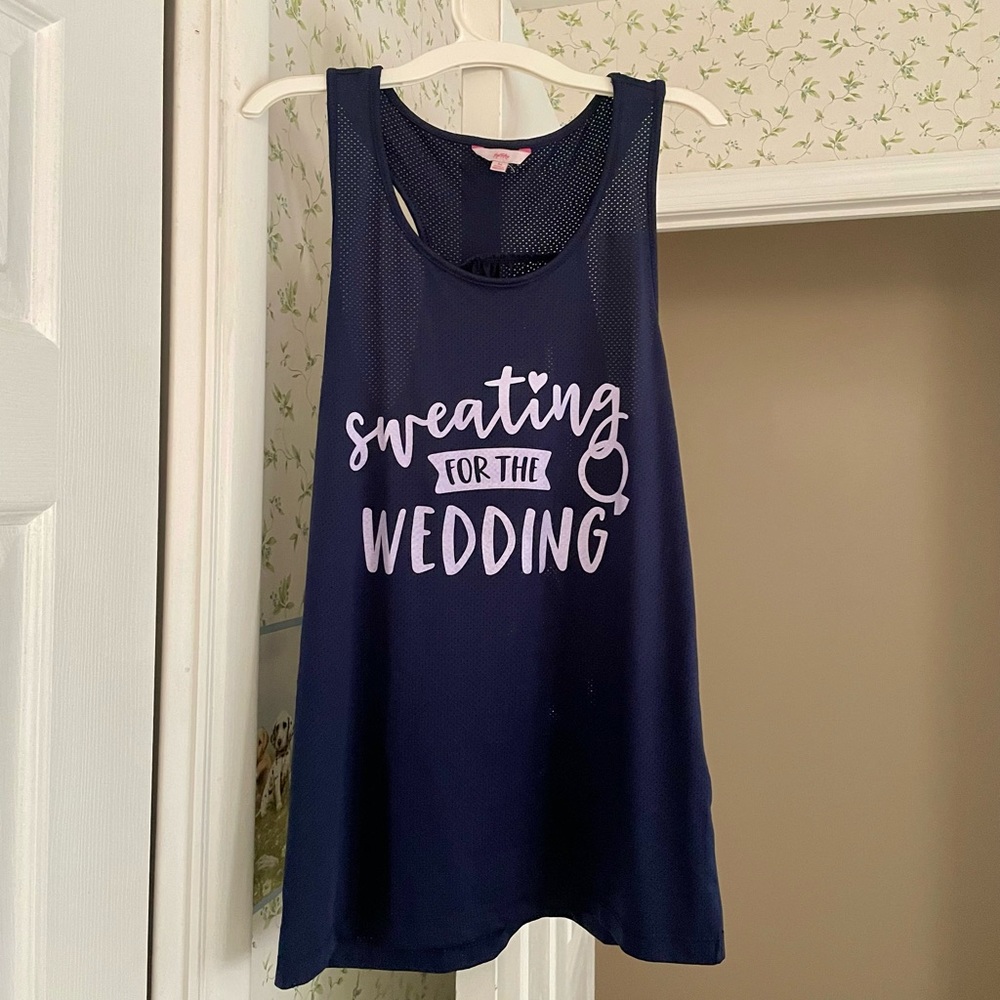 “Sweating for the Wedding” athletic tank